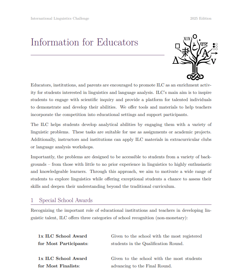 ILC Teacher Information